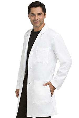 8607 38 In. Mens Doctor Length Lab - White