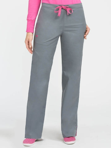 8705 SIGNATURE DRAWSTRING PANT - Steel/Cotton Candy