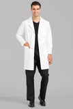 3048 MEN’S CLASSIC LONG LENGTH LAB COAT - White