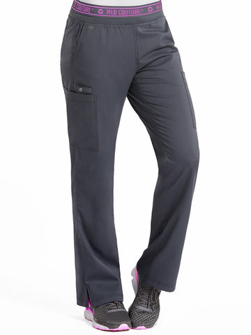 7739 YOGA 2 CARGO POCKET PANT (Size:XS-5X) - Pewter