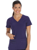 8416 V-NECKLINE RACERBACK TOP - Plum