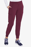 8739 SMOCKED WAIST JOGGER (Size: XS-XL/P | XS-XL/T) - Wine