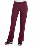 8744 YOGA 2 CARGO POCKET PANT (SIZE:XS/T-2X/T) - Wine