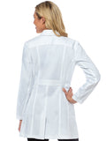 9644 TAILORED MID LENGTH LAB COAT - White